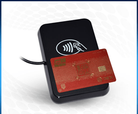 Specimen Track RS232 RFID Contactless Smart USB Small Card Reader 13.56 MHz