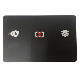 Credit Card Size Anti-Skimming NFC Blocker RFID 13.56 MHz - Specimen Track