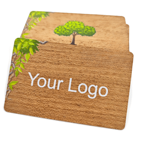 Custom Sapele Wood MIFARE 1K NFC Card with QR option - Specimen Track