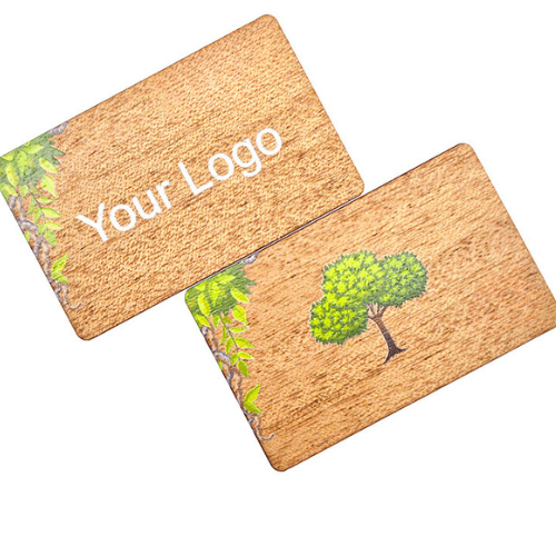 Custom Sapele Wood MIFARE 1K NFC Card with QR option - Specimen Track - Image 2