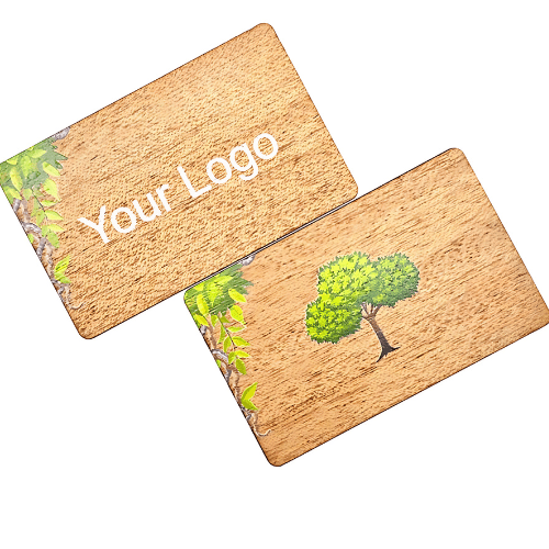 Custom Sapele Wood MIFARE 1K NFC Card with QR option - Specimen Track - Image 3