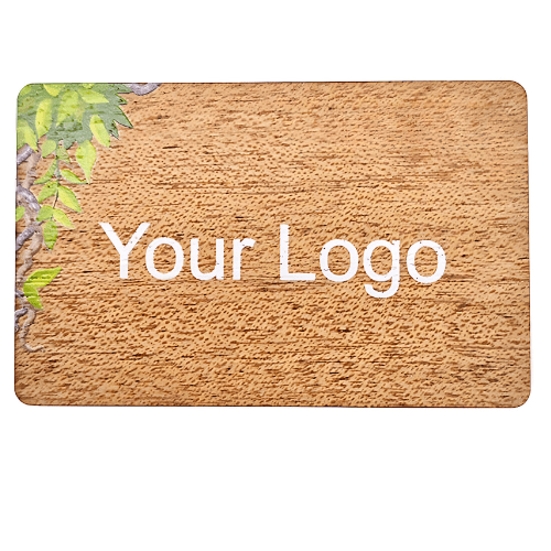 Custom Sapele Wood MIFARE 1K NFC Card with QR option - Specimen Track - Image 4