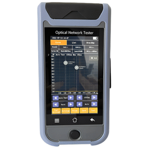 Fiber Optic Reflectometer Touch Screen with Compact Handheld Design - Specimen Track