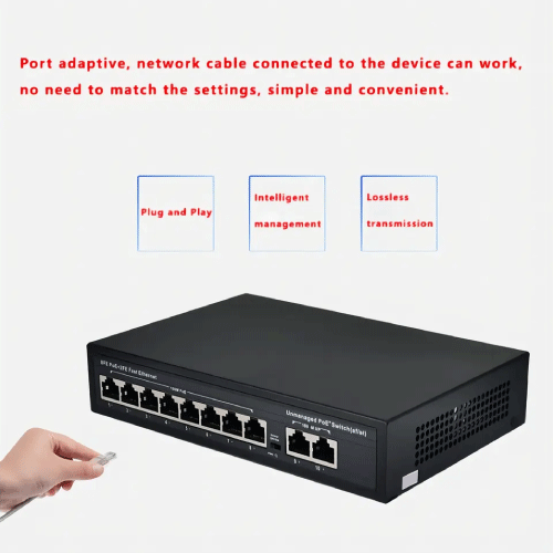 Specimen Track 10 Pt POE Ethernet Switch - Image 3