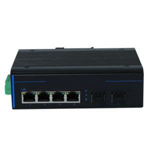 Specimen Track Industrial Grade Network Management type Gigabit 2 Optical 4 Electrical Fiber Extend Network Switches Ethernet Switch