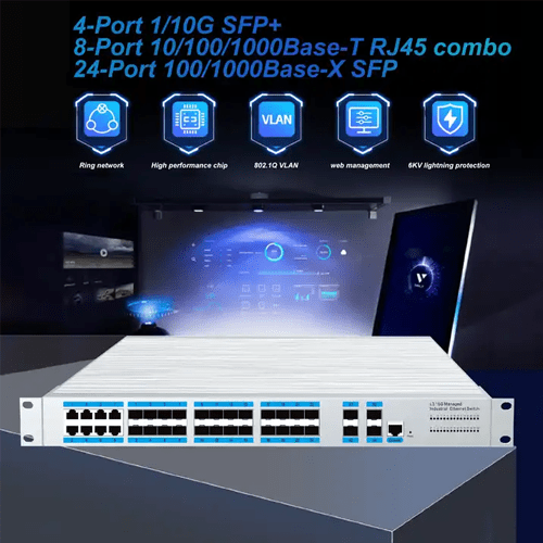 Industrial Ethernet Switch with L3 Management & 128 Gbps Capacity - Specimen Track - Image 2