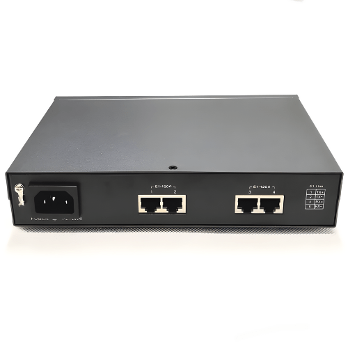 Gigabit Fiber Media Converter with 4 E1 Interfaces & 100M Ethernet Over IP - Specimen Track - Image 3