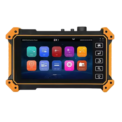 Handheld Fiber Tester with OLED Touch Screen Display - Specimen Track